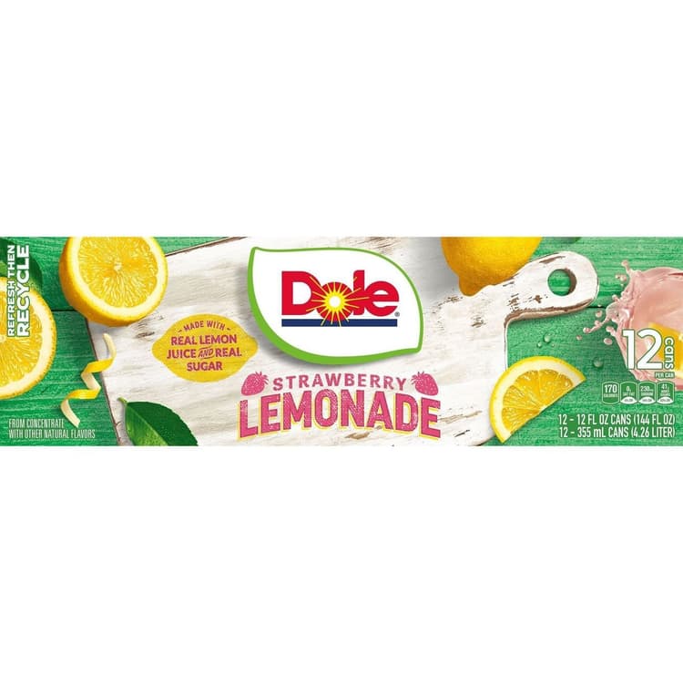 Dole Strawberry Lemonade Cans