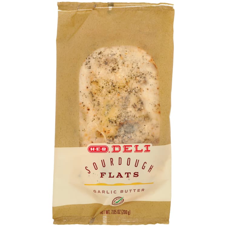 H-E-B Deli Sourdough Flatbread - Garlic Butter