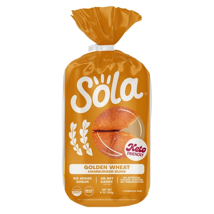 Sola Hamburger Bun Golden Wheat