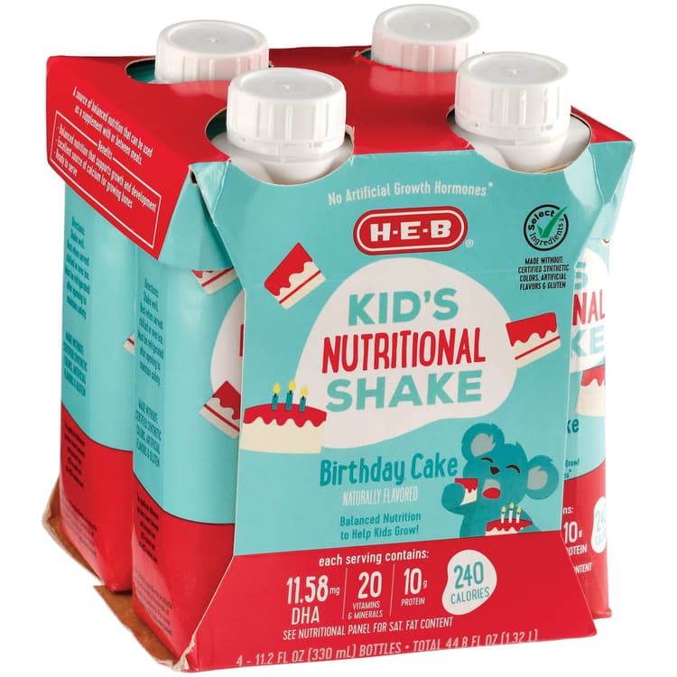 H-E-B Kid'S Nutritional Shake - Birthday Cake