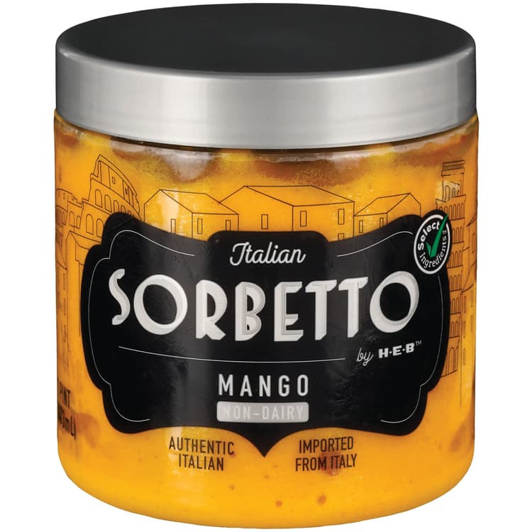 Italian Sorbetto By H-E-B Non-Dairy  Dessert - Mango