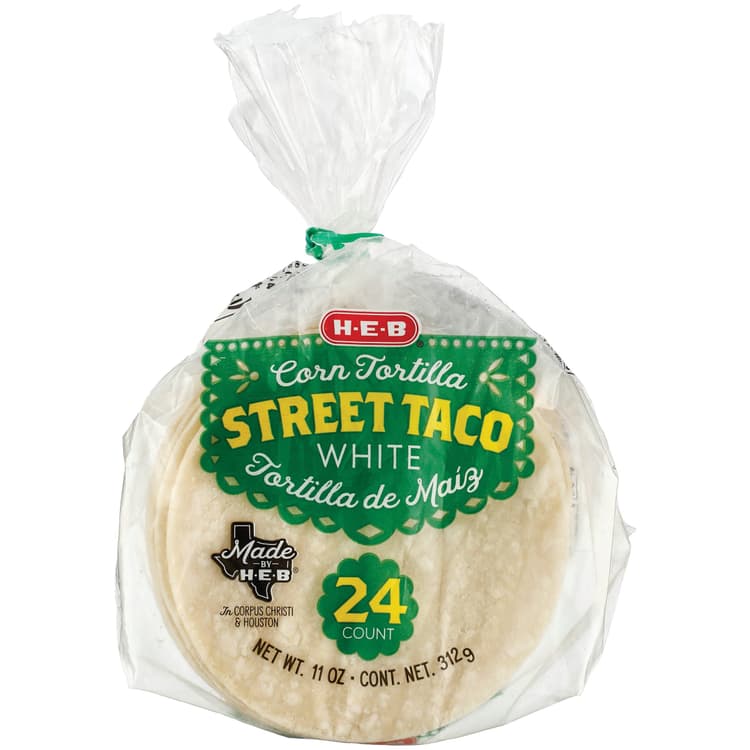 H-E-B Street Taco White Corn Tortillas