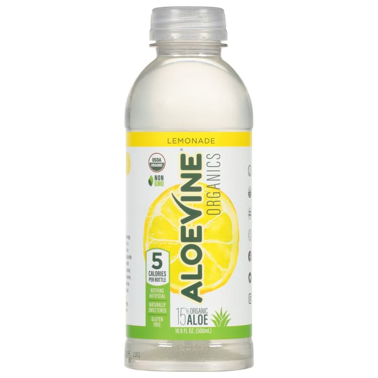 Aloevine Organics Lemonade Aloe Vera Drink