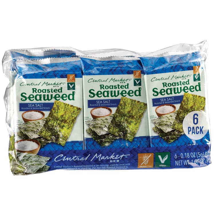 Central Market Sea Salt Roasted Seaweed