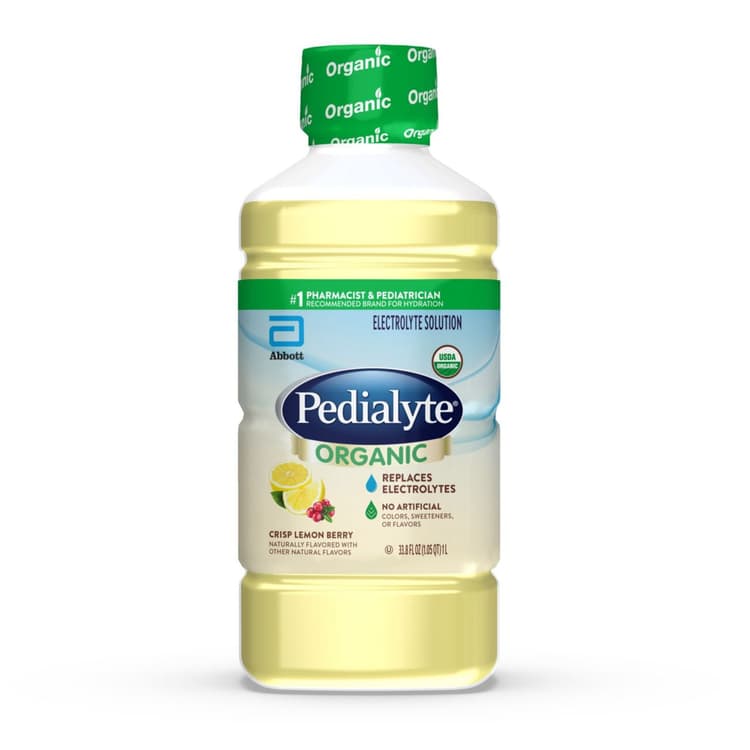 Pedialyte Organic Electrolyte Solution - Crisp Lemon Berry