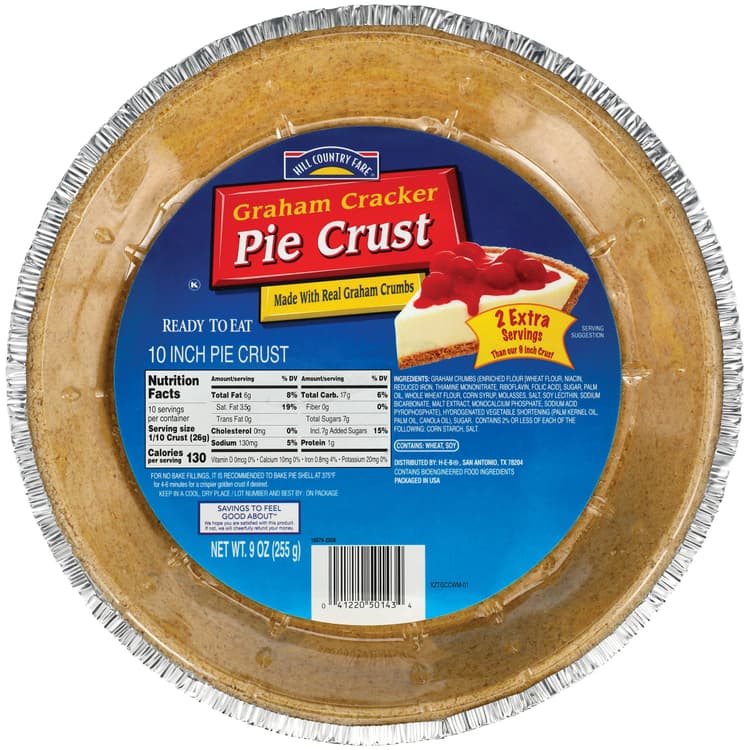 Hill Country Fare Graham Cracker 10 In Pie Crust