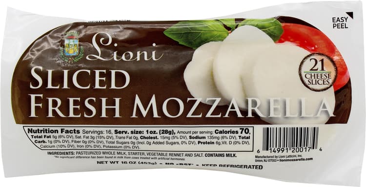Lioni Sliced Fresh Mozzarella