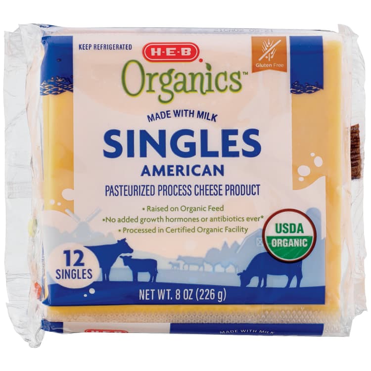 H-E-B Organics American Cheese Singles