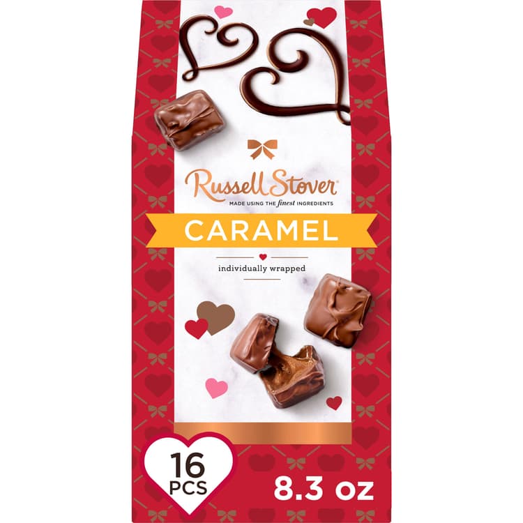 Russell Stover Milk Chocolate Caramels Valentine'S Gift