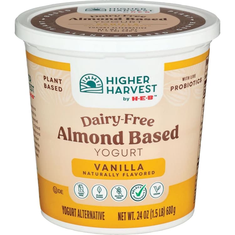 Higher Harvest By H-E-B Dairy-Free Almond-Based Yogurt – Vanilla