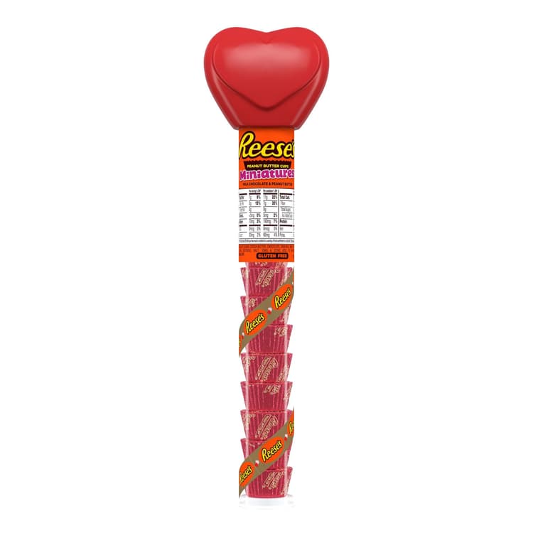 Reese'S Peanut Butter Cups Miniatures Valentine'S Candy Tube