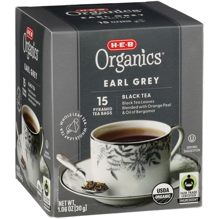 H-E-B Organics Earl Gray Pyramid Black