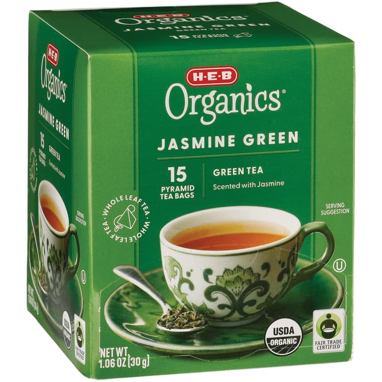 H-E-B Organics Jasmine Green Pyramid