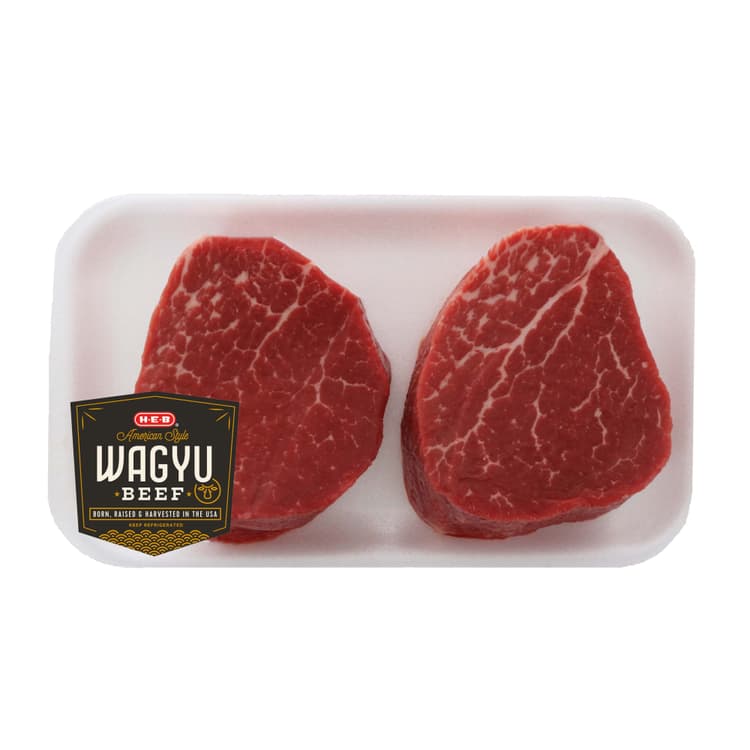 H-E-B American Style Wagyu Beef Tenderloin Steak