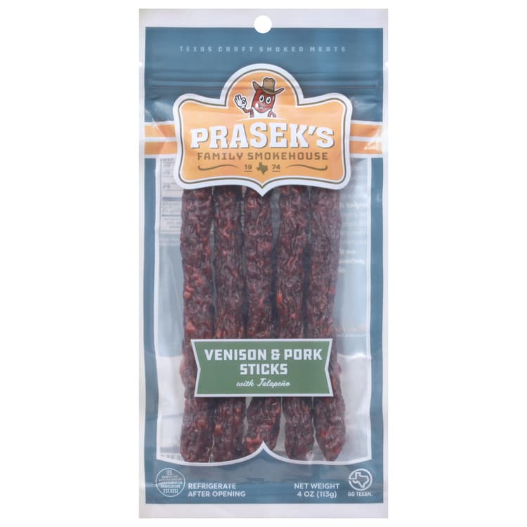 Prasek'S Dry Venison & Pork Sticks With Jalapeno