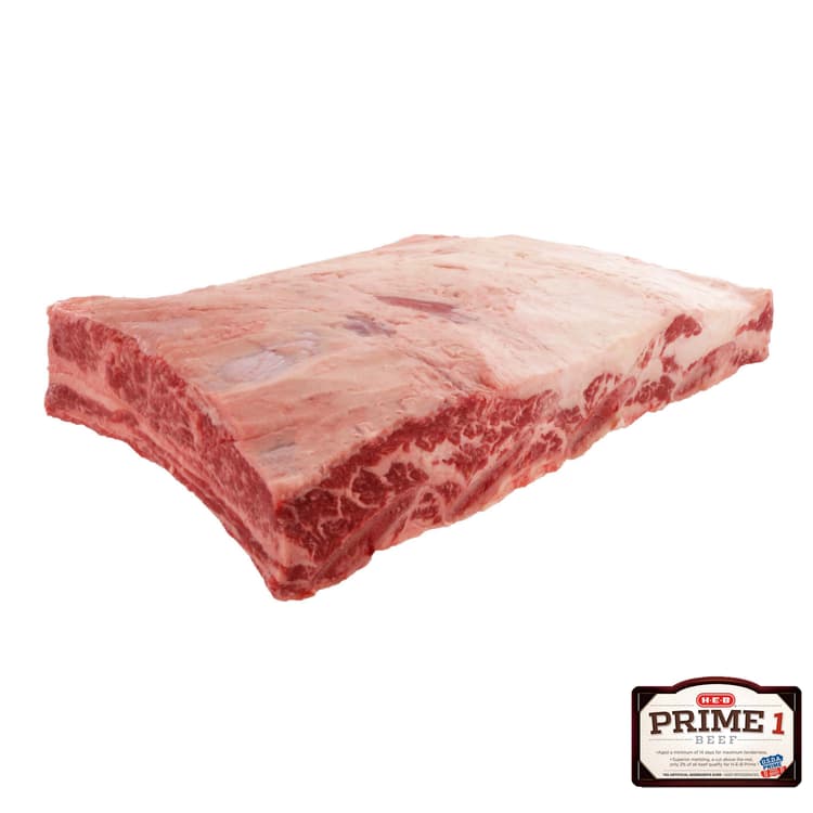 H-E-B Prime 1 Beef Bone-In Whole Dino Ribs