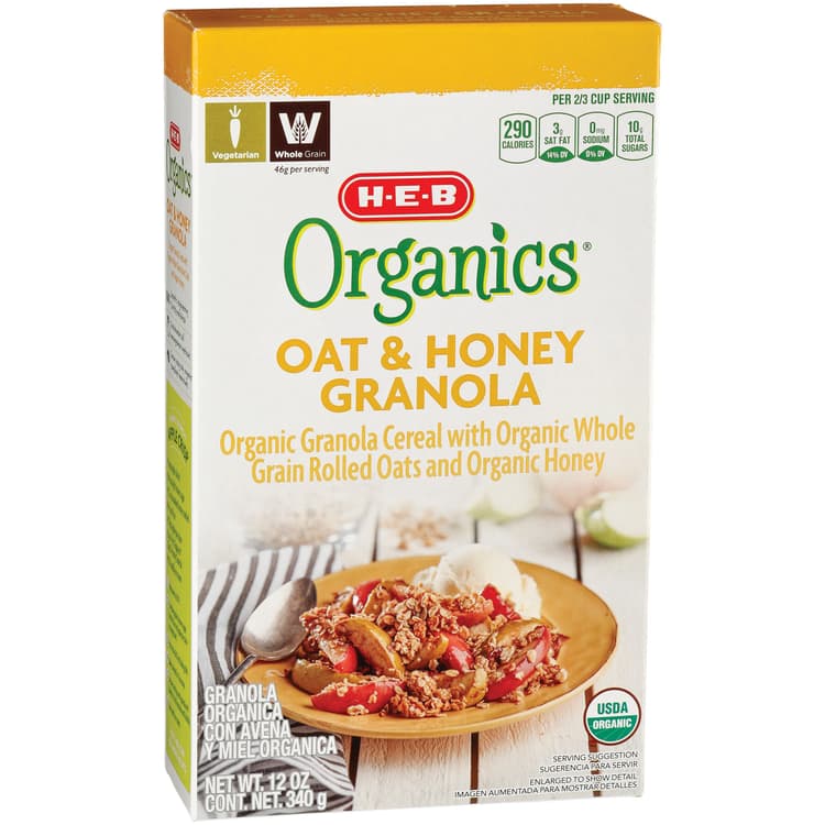 H-E-B Organics Oat & Honey Granola