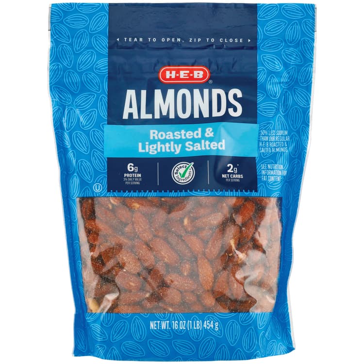 H-E-B Lightly Salted Roasted Almonds