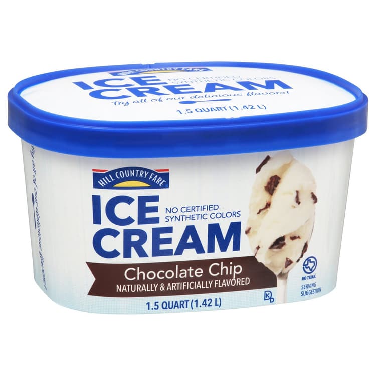 Hill Country Fare Chocolate Chip Ice Cream