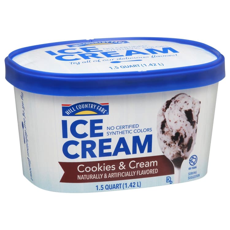 Hill Country Fare Cookies & Cream Ice Cream