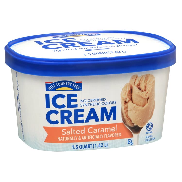 Hill Country Fare Salted Caramel Ice Cream
