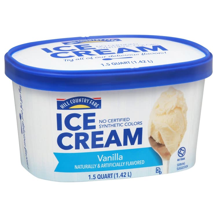 Hill Country Fare Vanilla Ice Cream