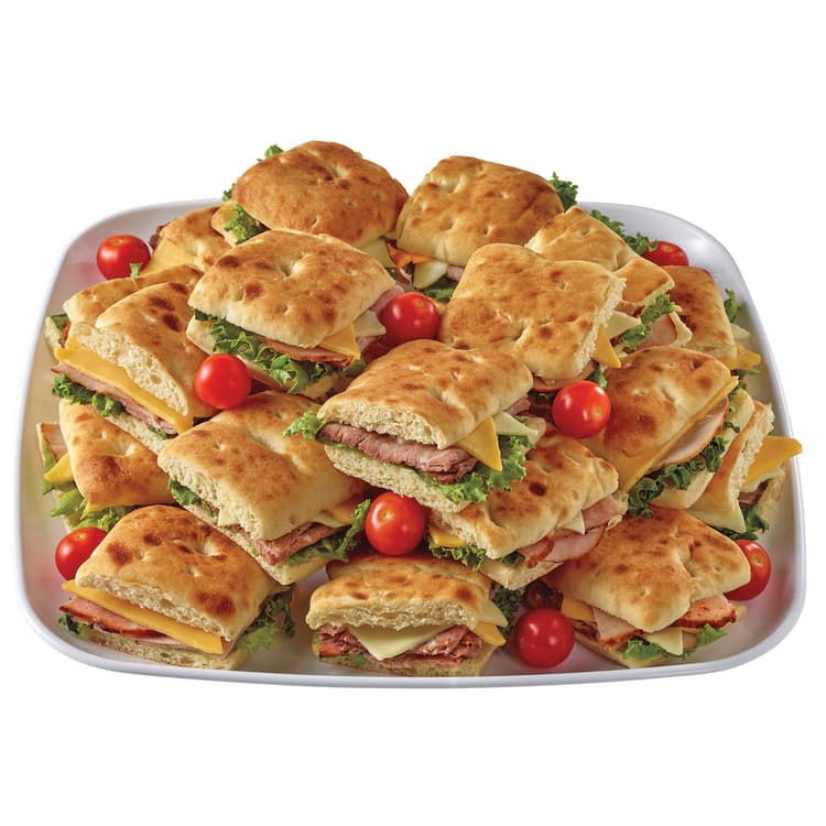 H-E-B Deli Large Party Tray - Ciabatta Slider Sandwiches
