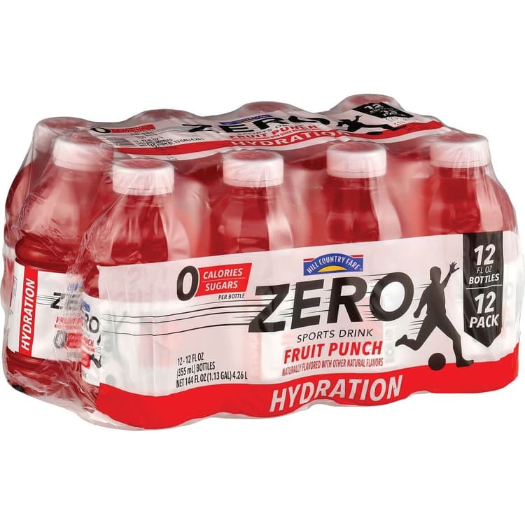 Hill Country Fare Fruit Punch Zero Sports Drink Bottles