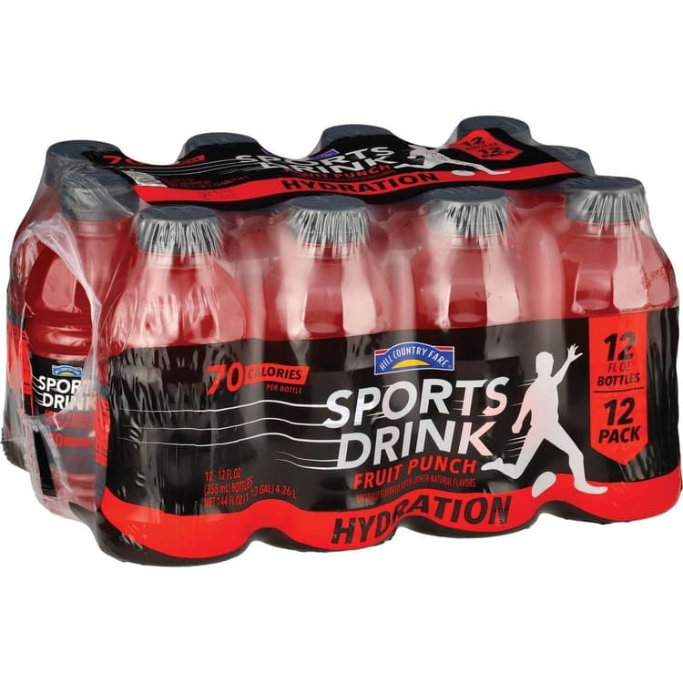Hill Country Fare Fruit Punch Hydration Sports Drink Bottles