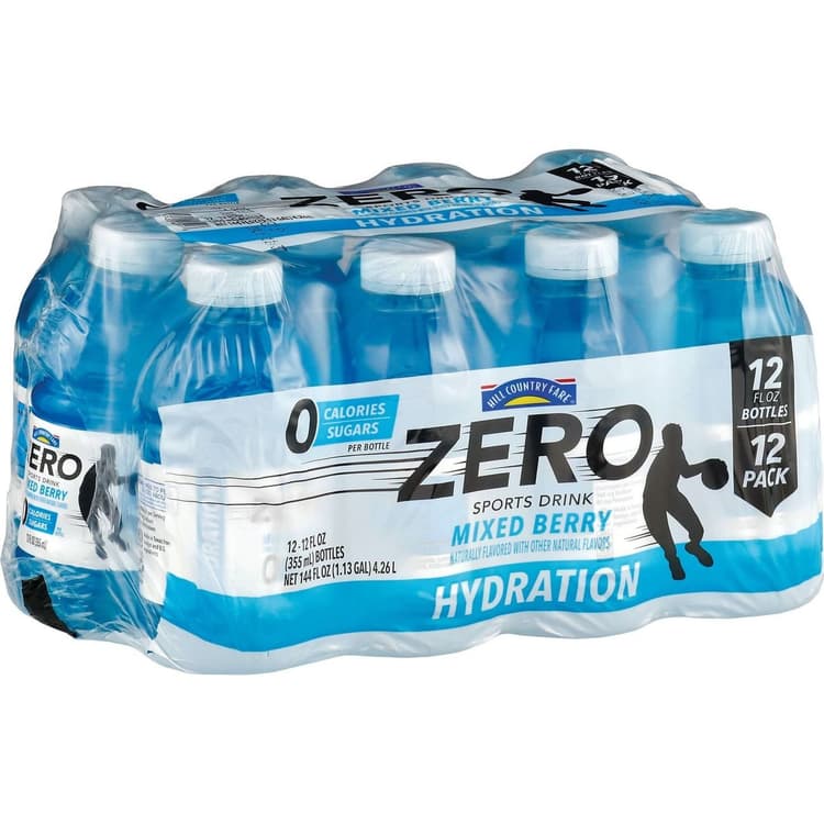 Hill Country Fare Mixed Berry Zero Sports Drink Bottles