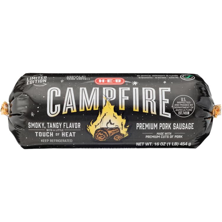 H-E-B Premium Pork Breakfast Sausage - Campfire