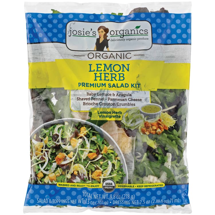 Josie'S Organics Premium Salad Kit - Lemon Herb