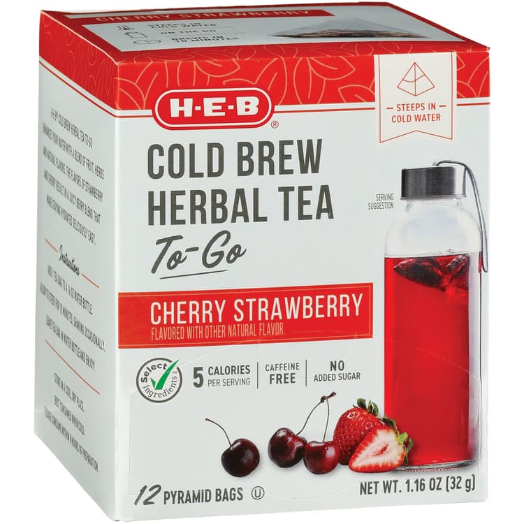 H-E-B Cherry Strawberry Cold Brew Herbal