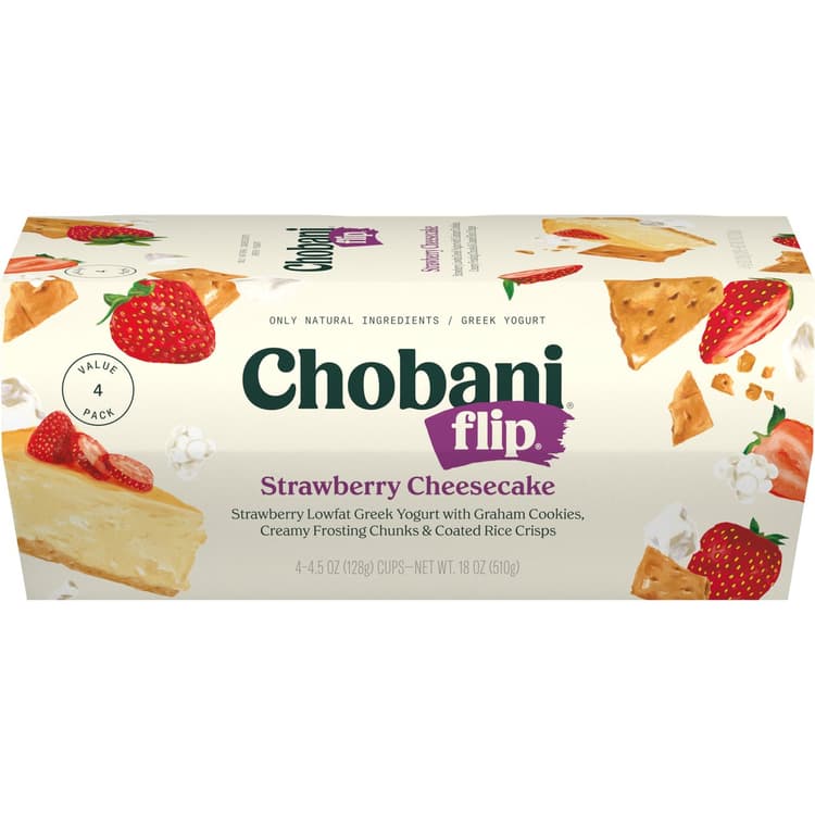 Chobani Flip Strawberry Cheesecake Greek Yogurt