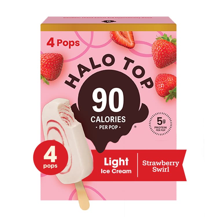 Halo Top Strawberry Swirl Light Ice Cream Pops