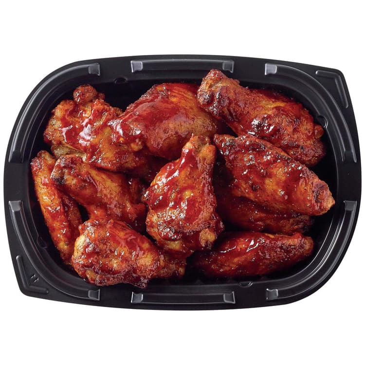 Meal Simple By H-E-B Kansas City-Style Bbq Chicken Wings - Small (Sold Hot