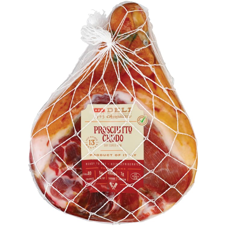 H-E-B Deli Sliced Prosciutto Crudo Dry Cured Ham