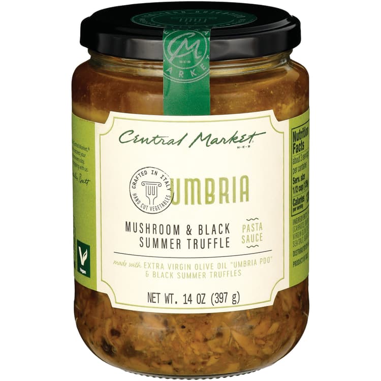 Central Market Umbria Mushroom & Black Summer Truffle Pasta Sauce