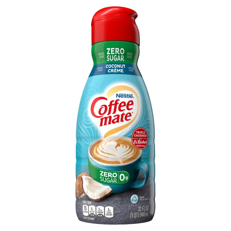 Nestle Coffee Mate Coconut Creme Zero Sugar Liquid Coffee Creamer