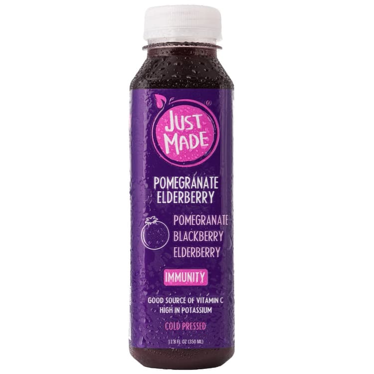 Just Made Pomegranate Elderberry Cold-Pressed Juice
