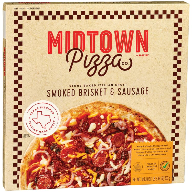 Midtown Pizza Co. By H-E-B  Pizza - Smoked Brisket & Sausage