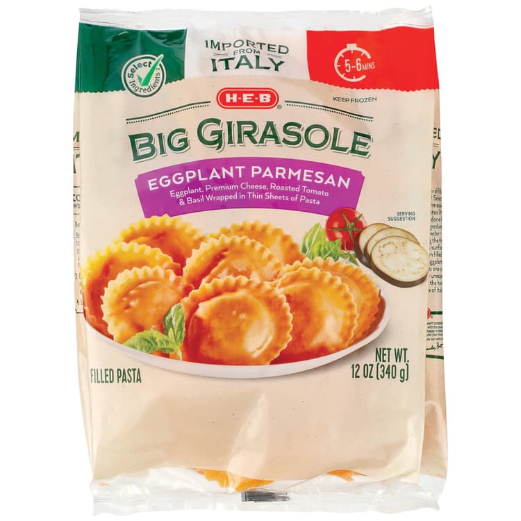 H-E-B  Big Girasole Filled Pasta - Eggplant Parmesan