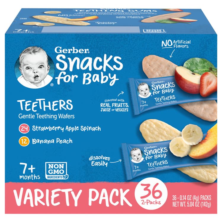 Gerber Snacks For Baby Teethers - Variety