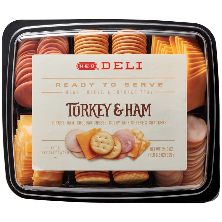 H‑E‑B Deli Party Tray - Turkey & Ham