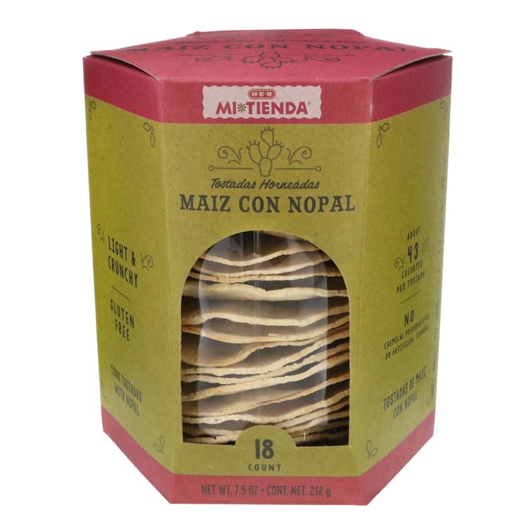 H-E-B Mi Tienda Baked Corn Tostadas With Nopal