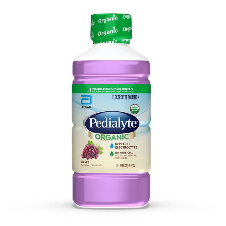 Pedialyte Organic Electrolyte Solution - Grape