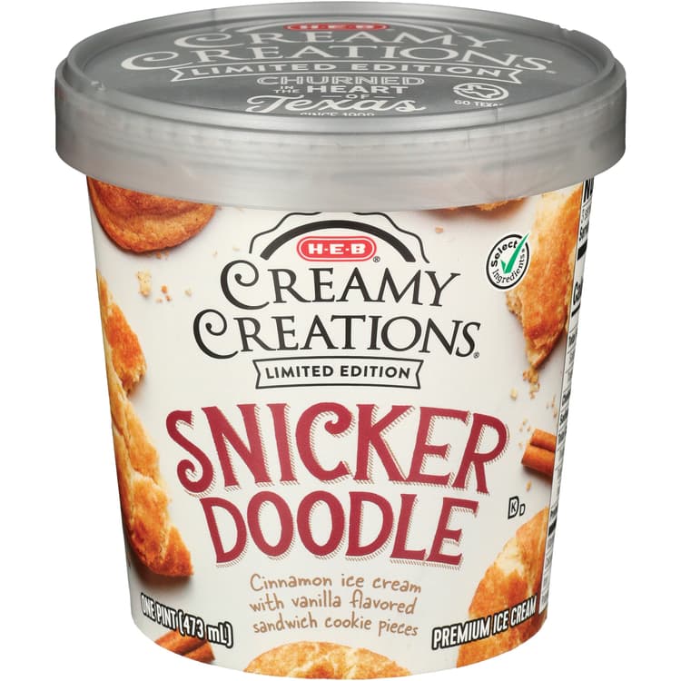 H-E-B Creamy Creations Snickerdoodle Ice Cream