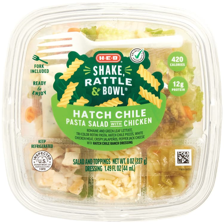 H-E-B Shake Rattle & Bowl - Hatch Chile Chicken Pasta Salad
