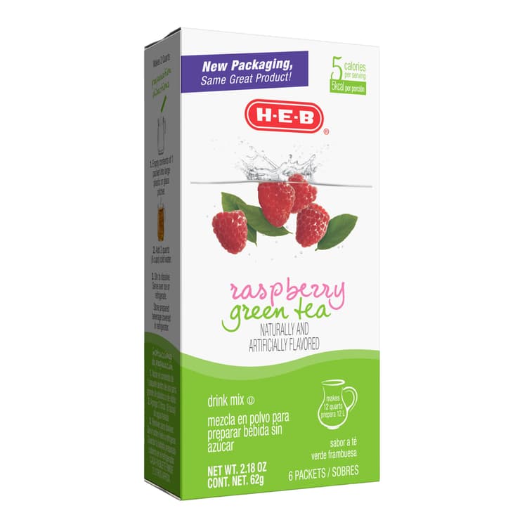 H-E-B Raspberry Green Tea Drink Mix