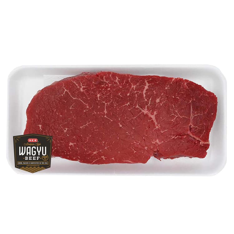 H-E-B American Style Wagyu Beef Top Round London Broil Steak